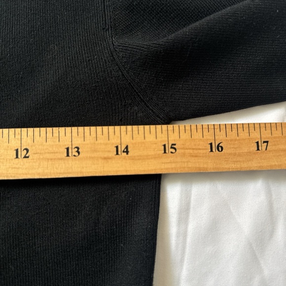 Vintage Cache Y2K Black Silk Beaded Knit Blouse with Zip-Up Detail - Picture 15 of 15